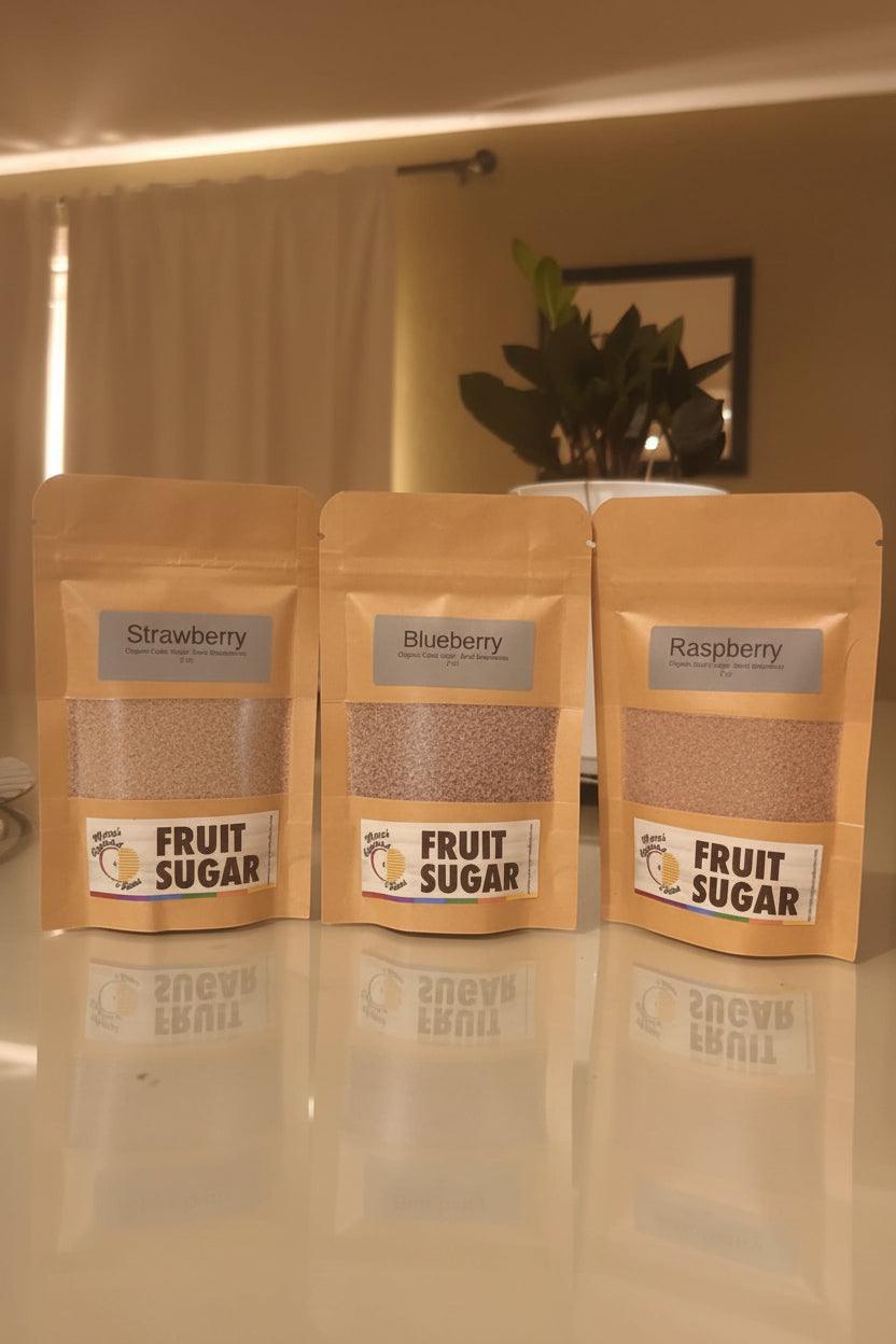 Fruit Sugar Trio – Raspberry, Strawberry & Blueberry (3‑Pack)